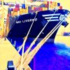 Headlines of a big Containership