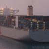 OOCL Container Ship on Anchorage